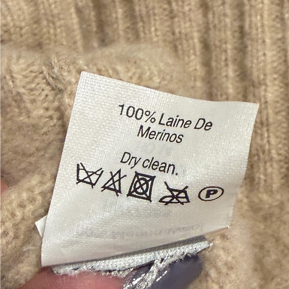 Madewell Tan and Black Crew Neck Sweater - Picture 7 of 7